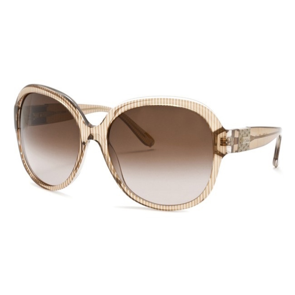 Chloe Mocha Striped Sunglasses